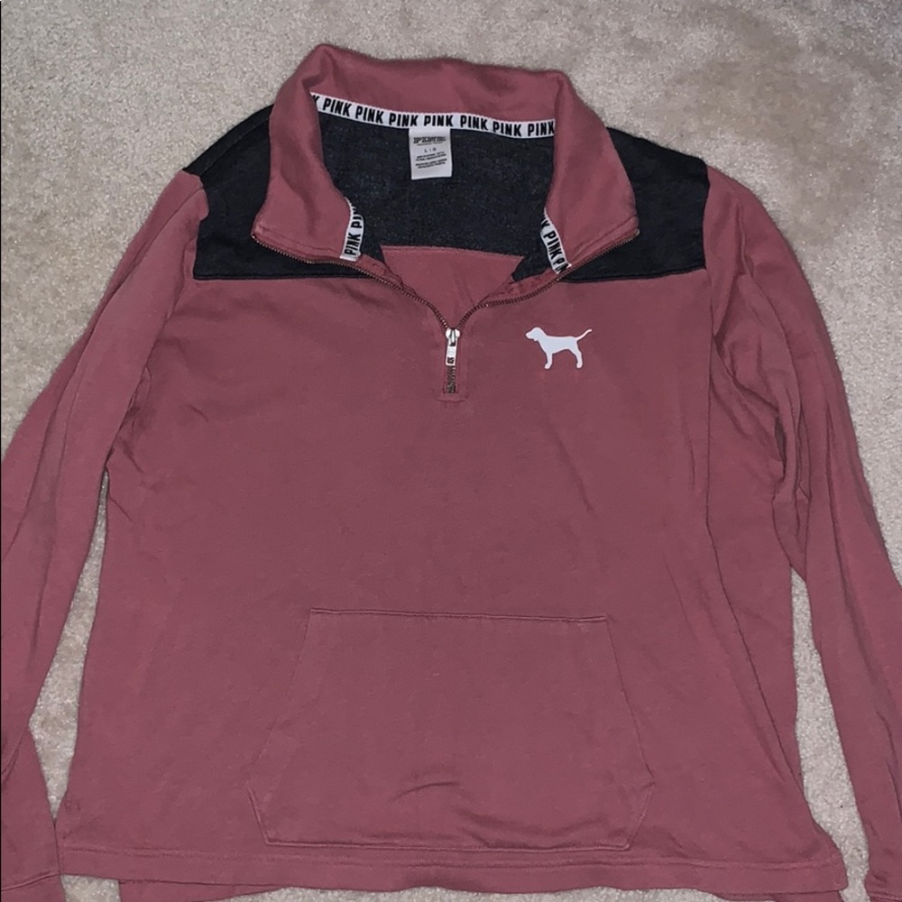 Pink Quarter Zip